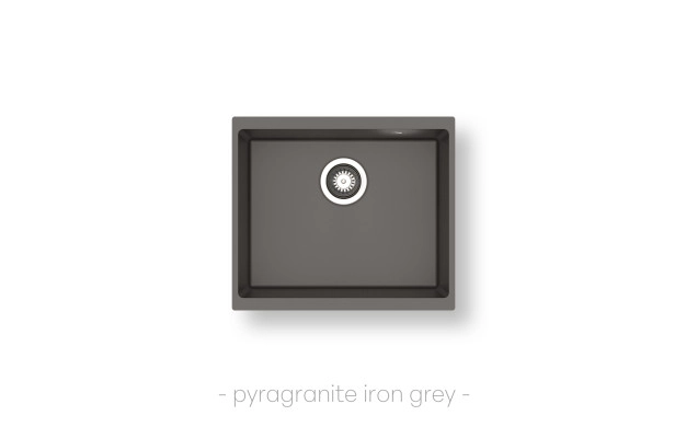 Гранитна мивка Pyramis Ithaka (50×40) 1B Iron Grey